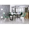 Stół masywny na metalowych nogach Cezar 185x90 biały