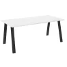 Stół masywny na metalowych nogach Kleo 185x90 biały