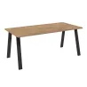 Stół masywny na metalowych nogach Kleo 185x90 dąb lancelot