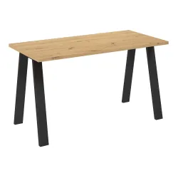 Stół masywny na metalowych nogach Kleo 138x67 dąb artisan