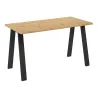 Stół masywny na metalowych nogach Kleo 138x67 dąb artisan