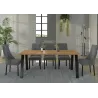 Stół masywny na metalowych nogach Kleo 138x67 dąb artisan