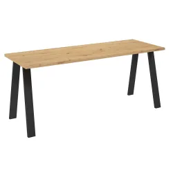 Stół masywny na metalowych nogach Kleo 185x67 dąb artisan