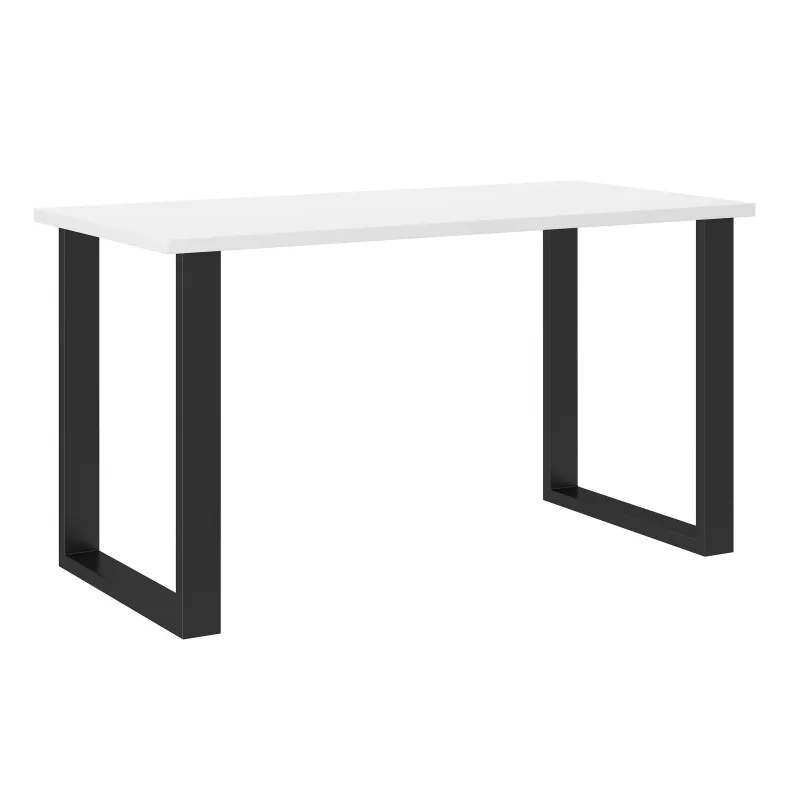 Stół masywny na metalowych nogach Imperial 138x67 biały