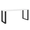 Stół masywny na metalowych nogach Imperial 185x67 biały