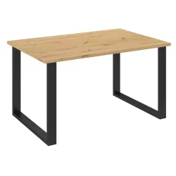 Stół masywny na metalowych nogach Imperial 138x90 dąb artisan