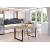 Stół masywny na metalowych nogach Imperial 138x90 dąb artisan