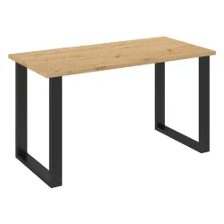 Stół masywny na metalowych nogach Imperial 138x67 dąb artisan