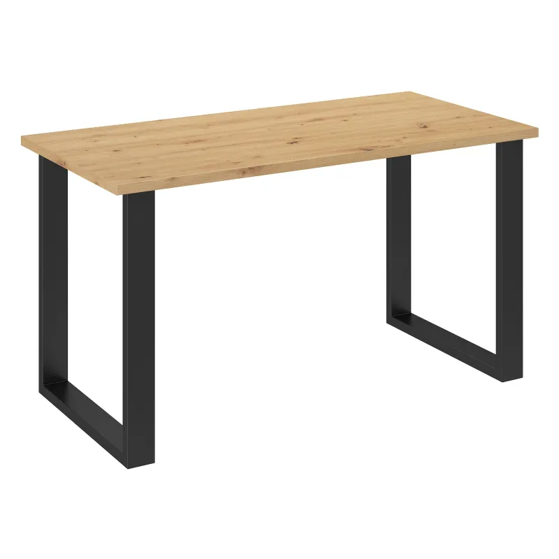 Stół masywny na metalowych nogach Imperial 138x67 dąb artisan