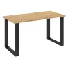 Stół masywny na metalowych nogach Imperial 138x67 dąb artisan