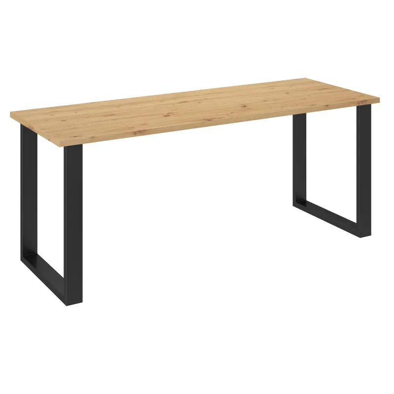 Stół masywny na metalowych nogach Imperial 185x67 dąb artisan
