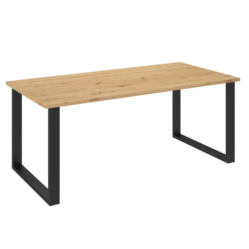 Stół masywny na metalowych nogach Imperial 185x90 dąb artisan