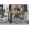 Stół masywny na metalowych nogach Imperial 185x90 dąb artisan