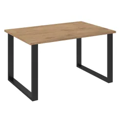 Stół masywny na metalowych nogach Imperial 138x90 dąb lancelot