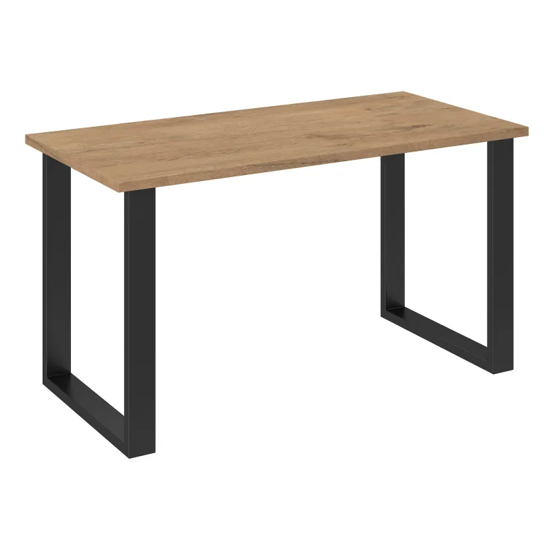 Stół masywny na metalowych nogach Imperial 138x67 dąb lancelot