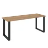 Stół masywny na metalowych nogach Imperial 185x67 dąb lancelot