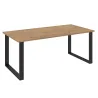 Stół masywny na metalowych nogach Imperial 185x90 dąb lancelot